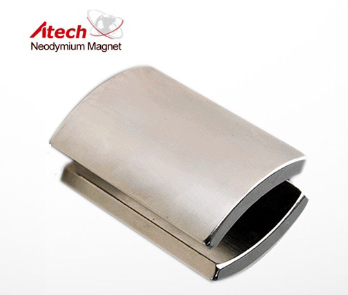 Nickel Coated N42 Neodymium Magnet Arc