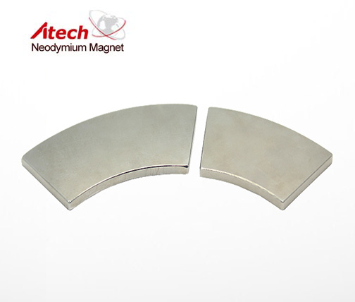 Nickel Coated N33M Neodymium Magnet Segment
