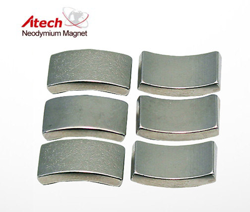Nickel Coated N35 Neodymium Magnet Arc