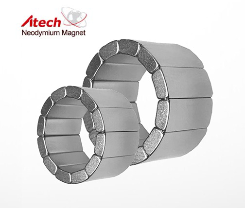 Nickel Coated N40 Neodymium Magnet Arc