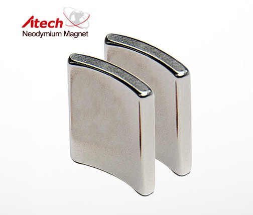 Nickel Coated N45 Neodymium Magnet Arc