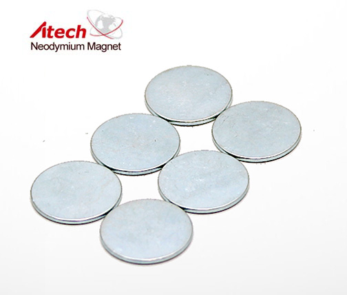 Zinc Coated N45H Neodymium Magnet Disc